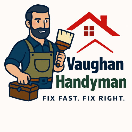 VaughanHandyman.ca logo featuring a house icon with tools, representing handyman and home repair services in Vaughan.