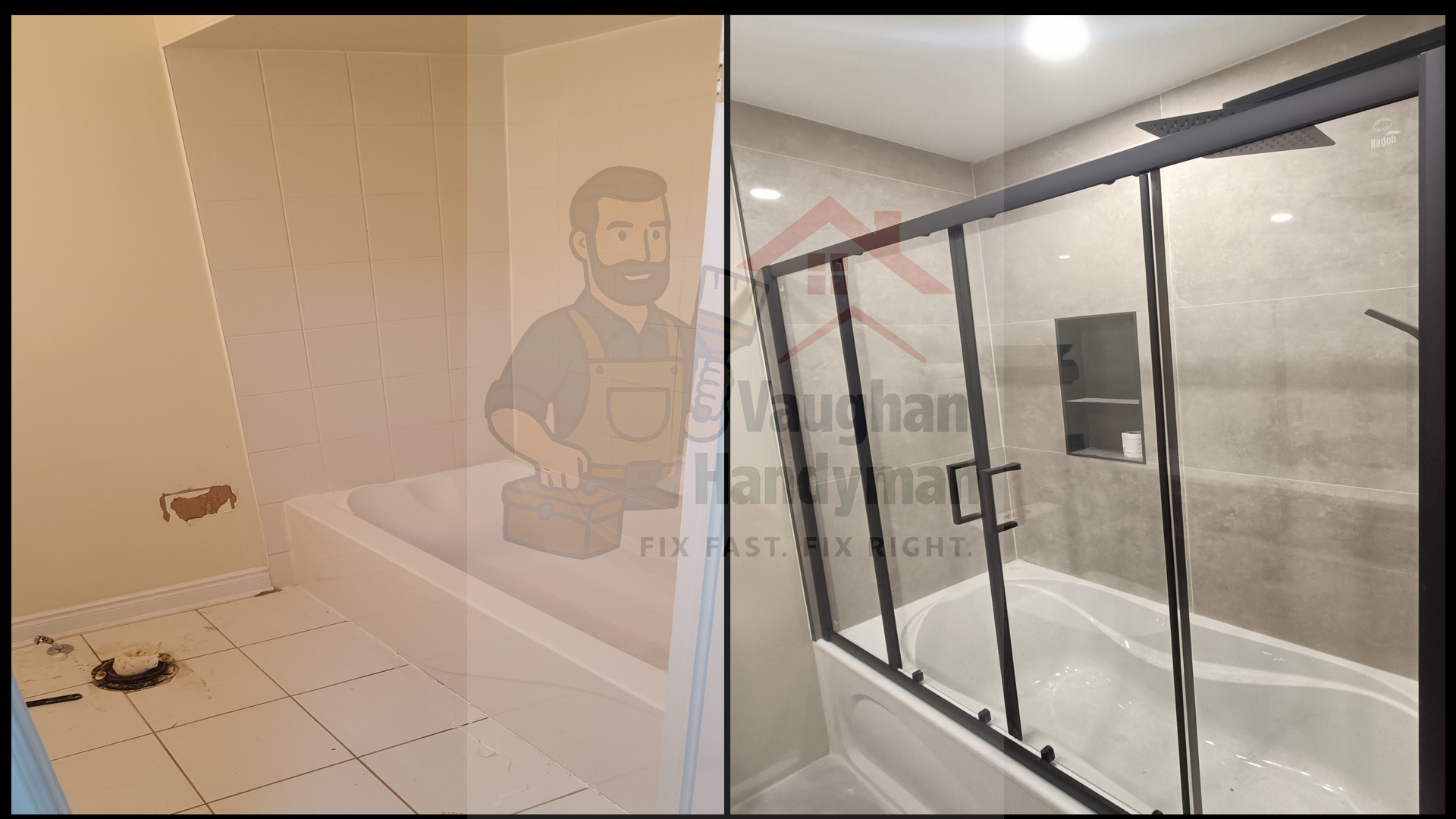 Experience the elegance of a premium black bathroom shower, designed to add a sleek, modern touch to your Thornhill home. Featuring high-quality materials and stylish finishes, this luxurious shower combines functionality with contemporary aesthetics, creating a sophisticated and spa-like atmosphere in your bathroom.