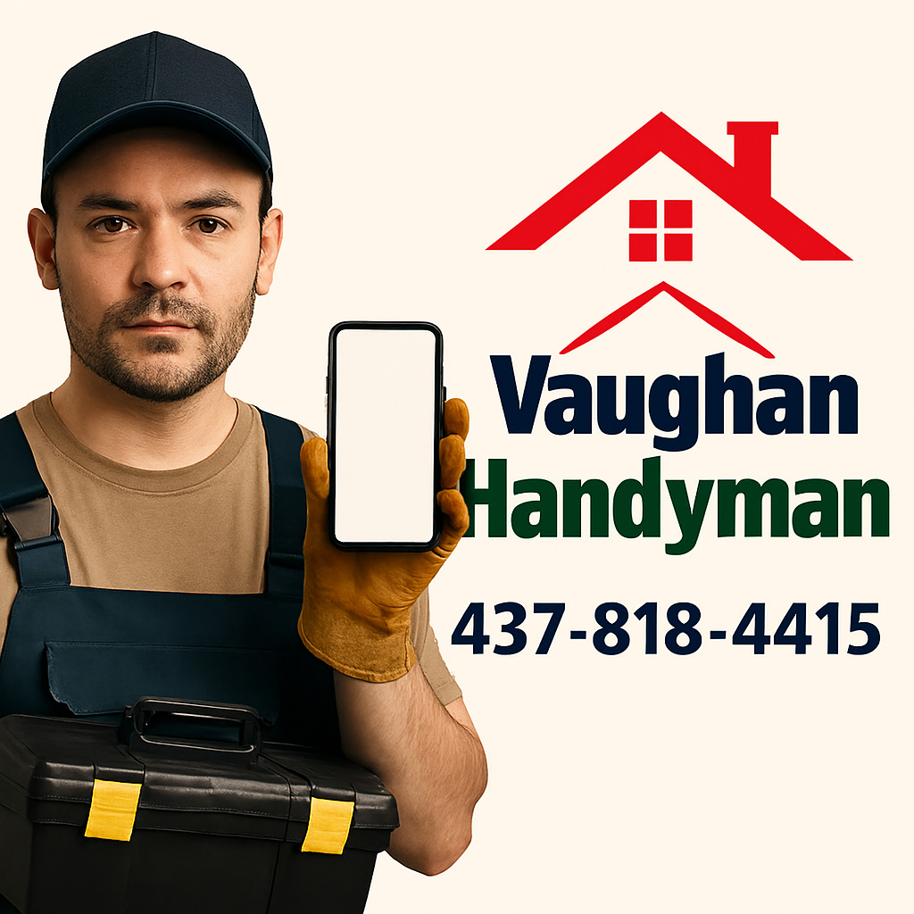 Local Handyman in Vaughan Ontario taking a customer service call for home renovation inquiry